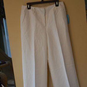 Willi Smith white pinstripe pants.   Size 8.